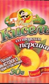 Кисель со вкусом персик  30 гр 1/40 