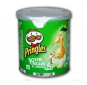 Чипсы Принглс 40гр. Сметана и лук  1/12