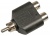 Переходник гн 2RCA - шт RCA Переходник гн 2RCA - шт RCA