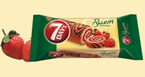 7 Dais Рулет биск. с нач. клубника 300 гр. 1/10