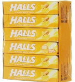 HALLS со вкусом меда и лимона 25 гр 1/12