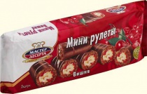 Мини-рулет бисквитный "Мастер Десерта" фрукто-ягодный 35гр 4/24шт
