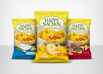 Чипсы кукурузные " Happy Nachos " ассорти 75гр 1\15шт