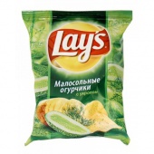 Чипсы CHIPS с маринов-ми огурчиками 70гр 1\24