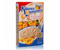 Каша минутка овсяные хлопья с абрикосом 5 пак 185 гр 