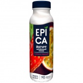 Йогурт питьевой клубника маракуйа  EPICA 2.5 %  290г 1/6 