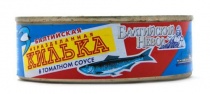Килька балтийская неразделанная в томатном соусе 230гр. 1/48