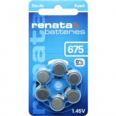Батарейки Renata 675 (6шт)