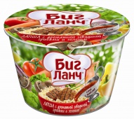 Вермишель "Бигланч" с говядиной, грибами и зеленью  90гр. 1/24