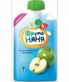 Пюре "Фруто-Няня" Яблочное  натуральное 90 гр 1/12