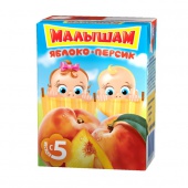 Сок "Малышам" яблоко-персик 200 мл