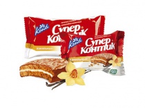Печенье сэндвич "Супер контик" с шоколадом  50гр. 1/90