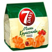 7 Dais мини круассаны нач. клубника  300 гр 1/10