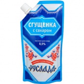 Сгущенка с сахаром 8,5%  дой-пак  270гр.