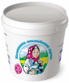 Сметана хозяюшка 20%  400гр 1/12