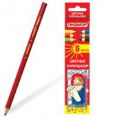 Карандаши 6 цв. в картонной коробке