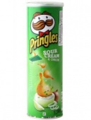 Чипсы Принглс our cream - onion Сметана и лук 165г   1/18