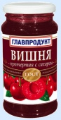 Вишня протертые с сахаром 330гр. Главпродукт