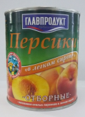 Персики половинками. отборные. "ГлавПродукт" 850гр.