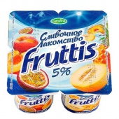 Йогурт "Fryttis" 5%  Банан - клубника/ Манго - дыня 11г 1/24