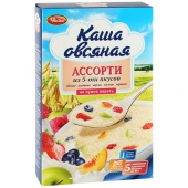  Каша овсяная Увелка 5 пак/40гр 200г 5 вкусов