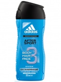 Adidas 3 в 1 гель для душа муж. 250 мл
