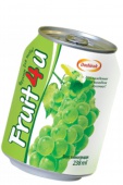 Сок Fruit4u в виноград - клубника 238мл. ж/б 1/24