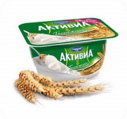 Активиа  творожная  отруби и злаки   130 гр. 1/8