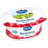 Творожок Савушкин 3,5% вишня 120гр.