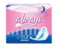 Прокладки Олвейз Uitra Sensitive (6кап) 7шт 1/24