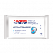 Влажные салфетки "Эконом" 15шт.