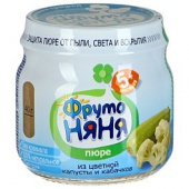 Пюре "Фруто Няня" Цветн. капуста 80гр 1/12