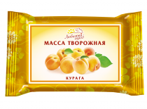 Творожная масса с курагой 180г.
