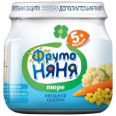 Пюре "Фруто Няня" Овощной салат 80гр 1/12