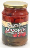 Знаток Ассорти томаты и огурцы 680мл.