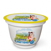 Сметана "Горянка" 250гр. 25% 1/6